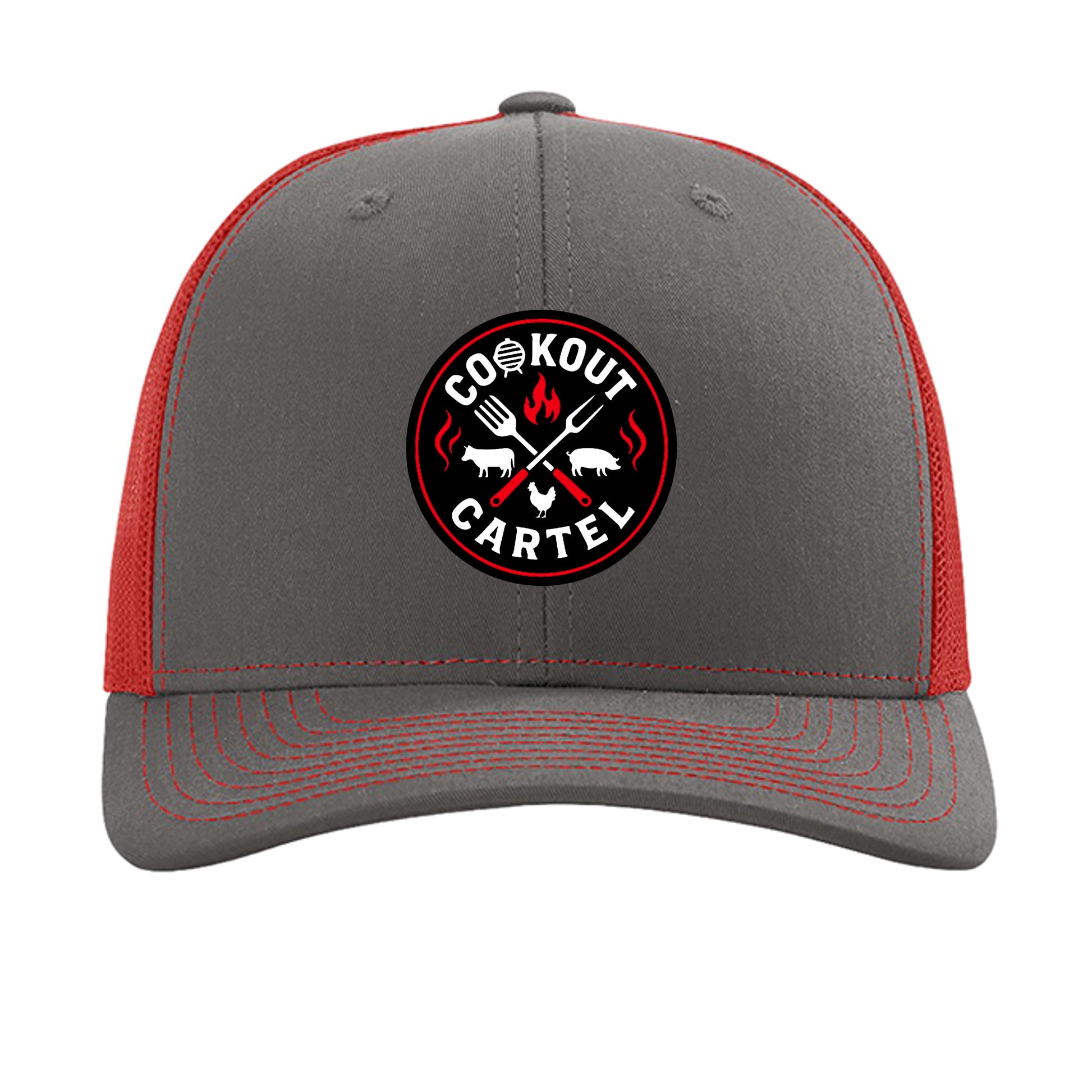 Charcoal/ Red - 112 - FRONT