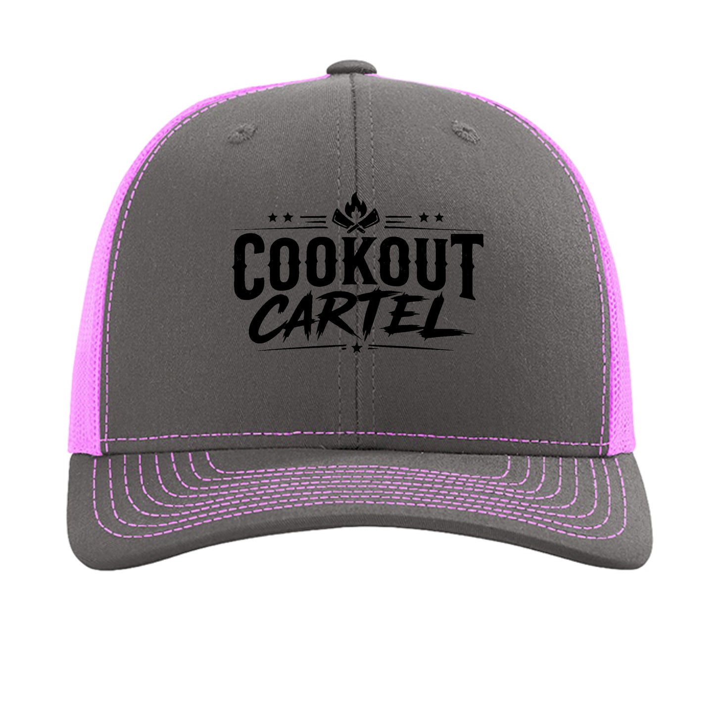Charcoal/ Neon Pink - 112 - FRONT