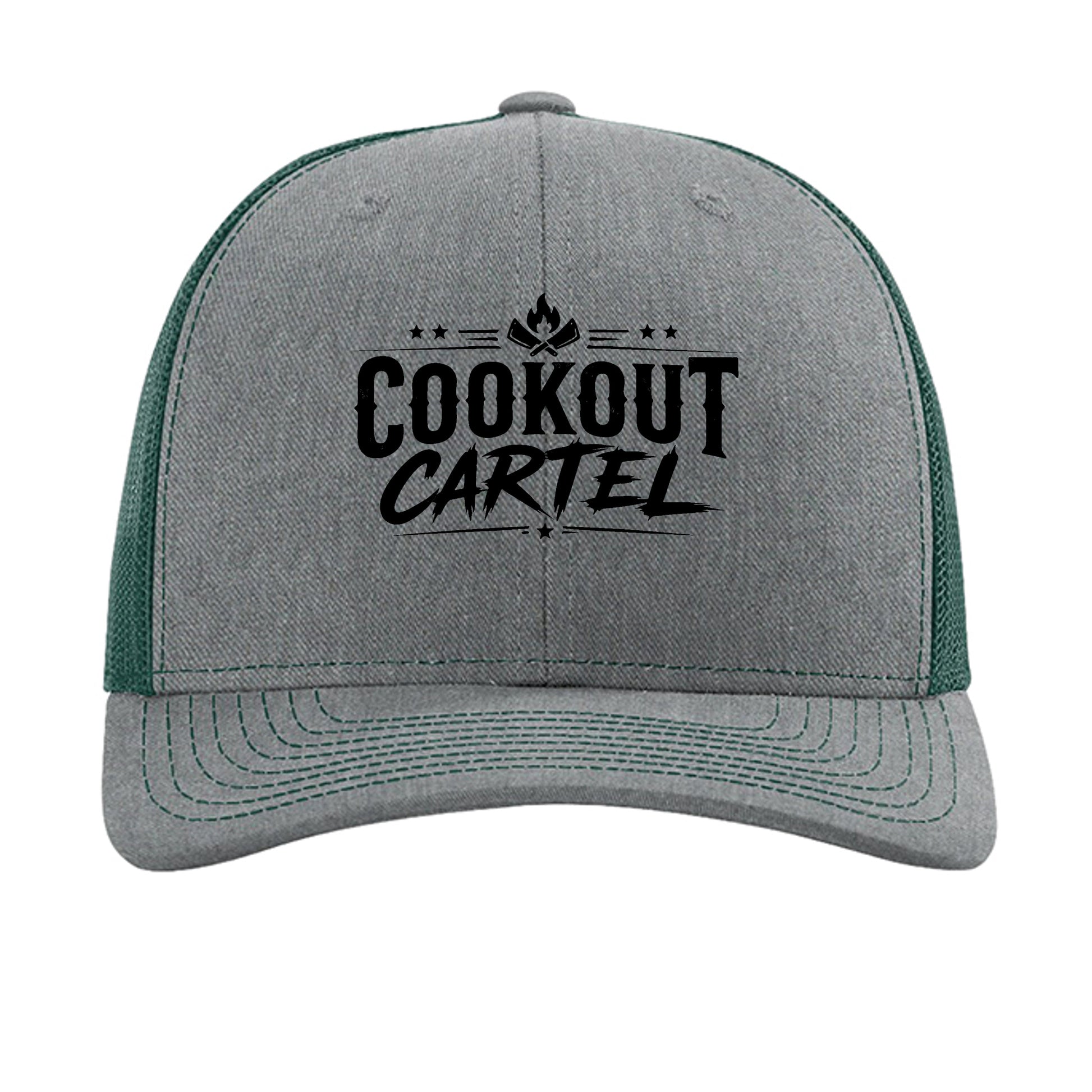 Heather Grey/ Dark Green - 112 - FRONT